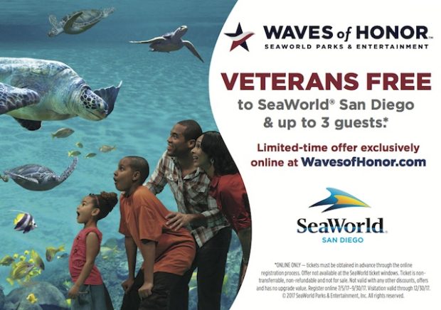 SEAWORLD SAN DIEGO HONORS U.S. MILITARY VETERANS