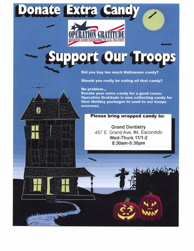 Donate Extra Candy – Support Our Troops