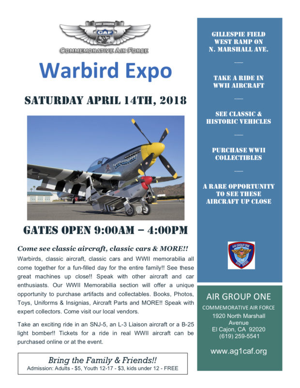 Warbird Expo –  Come see classic aircraft, classic cars & MORE!!