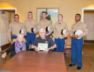 Silver Star recipient receives Honor Salute by Camp Pendleton Marines