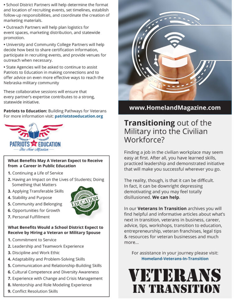 Patriots to Education: Building Pathways for Veterans | Homeland Magazine